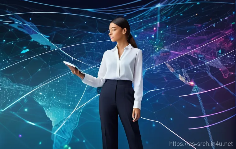 인터넷정보검색 자격증 취득을 위한 추천 학습 자료 - **Digital Empowerment and Navigation:** A confident young professional, dressed in smart business ca...