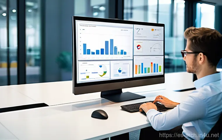 인터넷정보검색 실기 시험 대비 데이터 시각화 기법 - **Prompt 1: The Power of Data Storytelling**
    "A diverse group of five professionals (two women, ...