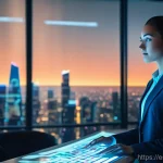 인터넷정보검색 실무에서 경험한 웹 데이터 크롤링 사례 - **Prompt:** A dynamic, wide shot of a brilliant data analyst, a young adult (male or female) in smar...